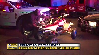 Detroit police task force cracking down on illegal ATV riding in city