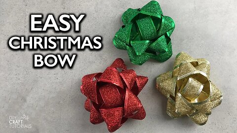 CHRISTMAS DECORATION IDEAS | Easy Ribbon Bows