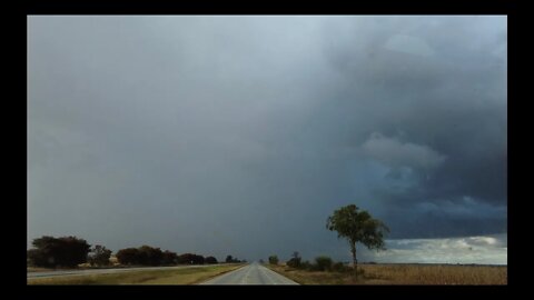 RAINSTORM TIMELAPSE INTO SUNSET! Look up into the clouds while I drive through and past a rainstorm.