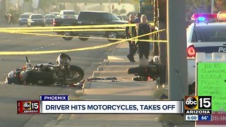 Motorcyclists struck by hit-and-run driver