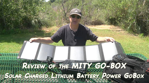 Review of Solar chargeable battery Go-Box