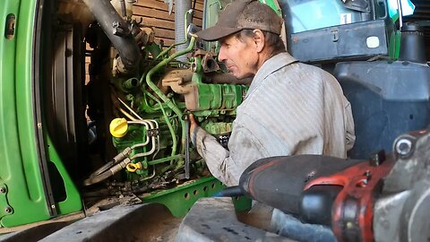 Another John Deere engine with valve train damage.
