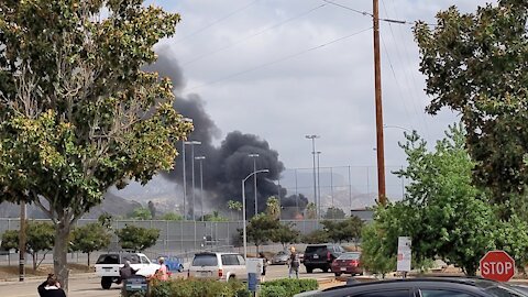 Plane crashes in California neighborhood near high school
