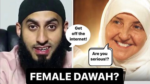 DAWAH MAN vs DR HAIFAA YOUNIS: CAN MUSLIM WOMEN GIVE DAWAH ONLINE? @JannahInstitute @NaseehaSessions