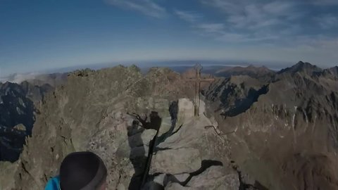 Fearless Daredevil Scales Narrow Mountain Cliff To Reach Summit