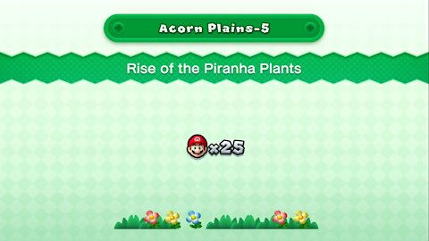 Acorn Plains-5 Rise of the Piranha Plants (All Star Coins). Nintendo Switch New Super Mario U Deluxe