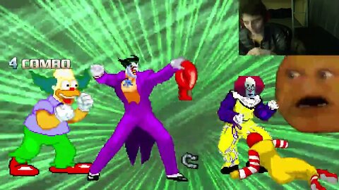 Clown Characters (The Joker, Pennywise, And Ronald McDonald) VS Annoying Orange In A Battle In MUGEN