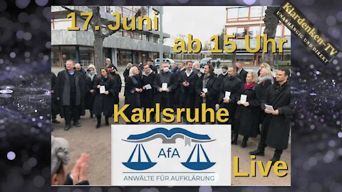 Anwälte für Aufklärung in Karlsruhe 17.06.2021