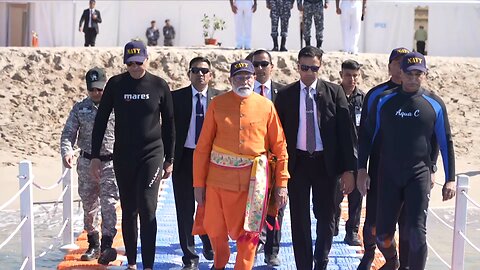 PM Modi dives to pray at ancient Dwarka under the sea