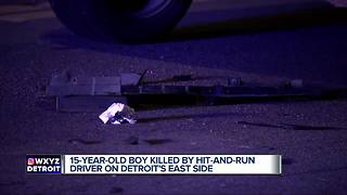 15-year-old killed by hit-and-run driver on Detroit's east side