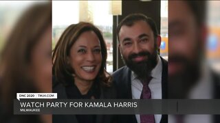 Milwaukeeans host watch party for Kamala Harris