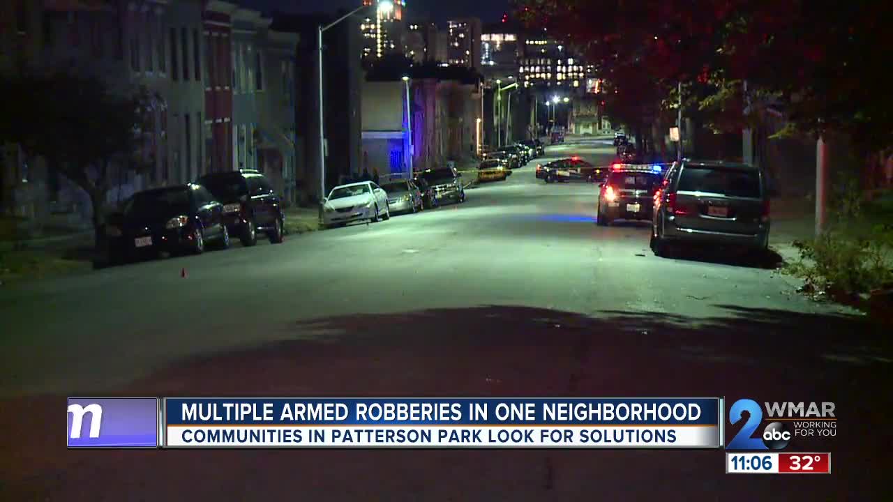 Multiple armed robberies in one neighborhood