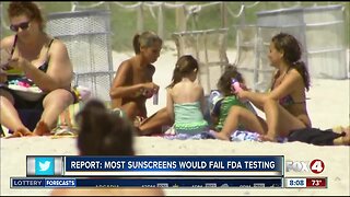 New report says most sunscreens would fail FDA testing
