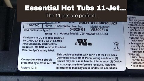 Essential Hot Tubs 11-Jet 2023 Integrity Hot Tub, Seats 4-5, Gray Granite