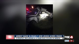 Arrest made in deadly Lehigh Acres crash in 2018