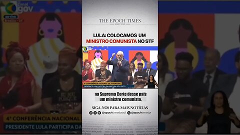 Lula diz estar feliz por ter colocado um "ministro comunista" no STF #shorts #stf #lula #noticias