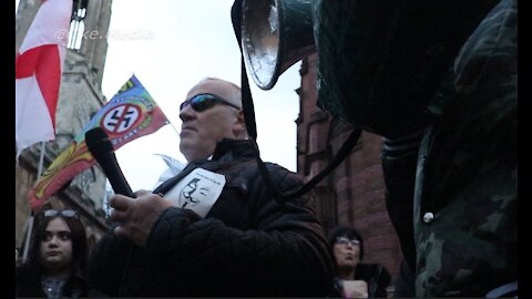 Mark Steele Speaks To Police At York, The North United Protest
