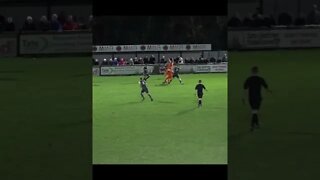 Football Fan in Crowd is Hit by the Ball & Knocked Over | Non League Football #shorts