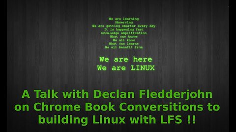 Chrome Book conversions to Linux and Building Linux from Scratch !!!