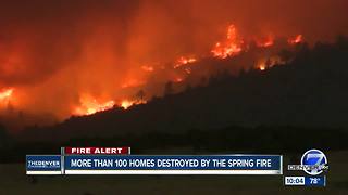 104 homes destroyed in Spring Fire burning in Costilla County in southern Colorado
