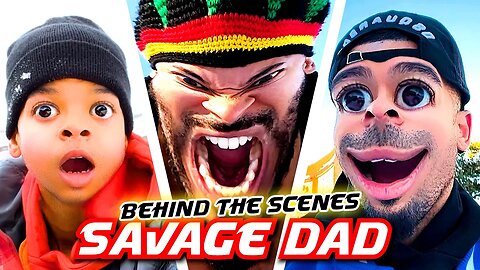 SAVAGE DAD | Behind The Scenes 🎬 *FIRST TIME EVER!*