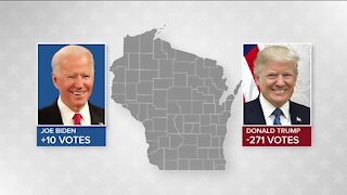 51 of 72 Wisconsin counties complete canvasses resulting in minor vote shift