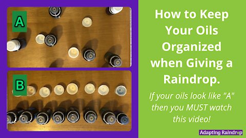 Tips for Keeping Your Bottles Organized when Giving Raindrop