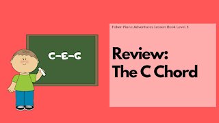 Piano Adventures Lesson Book 1 - Review: The C Chord