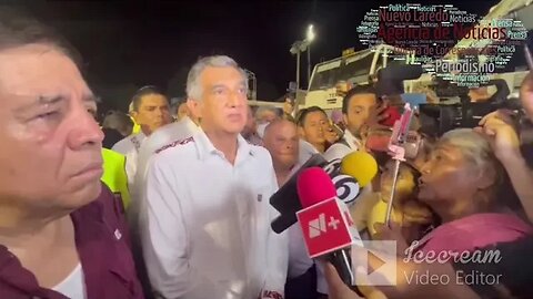 Américo Villarreal Anaya en Ciudad Madero atiende tragedia en iglesia