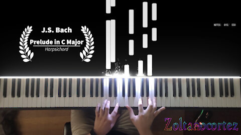 Bach: Prelude in C Major (harpsichord arr)