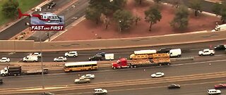 TRAFFIC ALERT: 1-15 S near Washington crash involving school bus