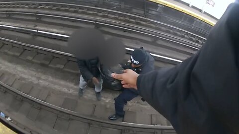 Police make subway track rescue