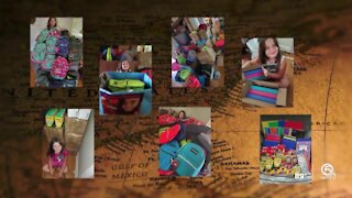 Children affected by Dorian receive school supplies because of Tequesta girl