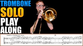 TROMBONE SOLO "Sicilienne, Op. 78" by Gabriel Fauré. Sheet music play along!