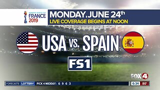 USA prepares to face Spain in the knockout stage of the Women's World Cup Monday