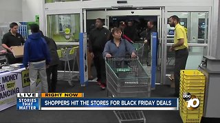 Shoppers hit the stores for Black Friday deals