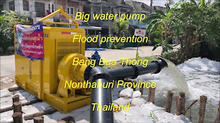 Big Water pump at Nonthaburi Province in Thailand