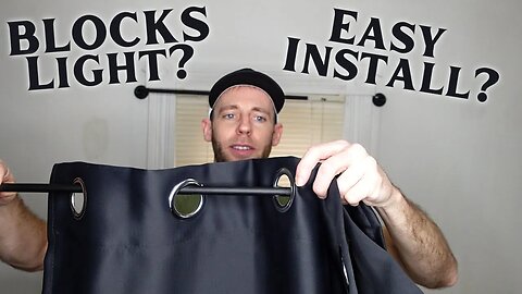 LEMOMO Black Blackout Curtains (Installation and REVIEW!)