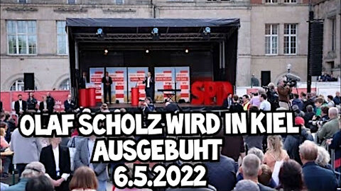 Olaf Scholz wird in Kiel ausgebuht - 6.5.2022