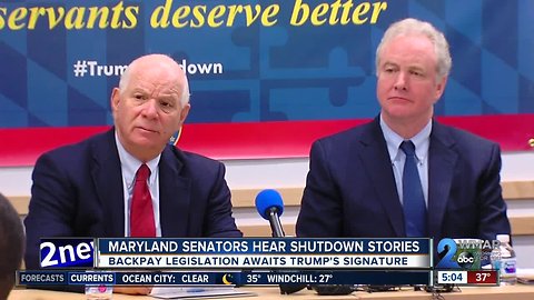 Maryland senators press to end government shutdown