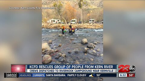 KCFD rescues group of people from Kern River