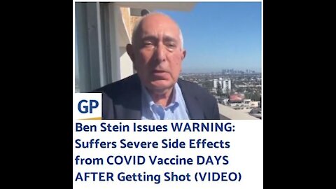 Ben Stein Issues WARNING About The Covid Vaccine
