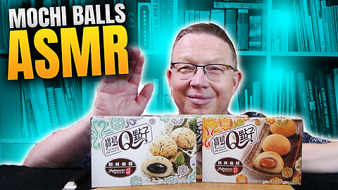 ASMR Mochi Balls. Glutinous Rice Balls With Sesame, Peanut and Green Tea Filling Fun ASMR Video