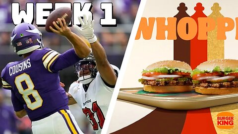 Kirk Cousins Turnovers vs Buccaneers Followed By Burger King Commercial