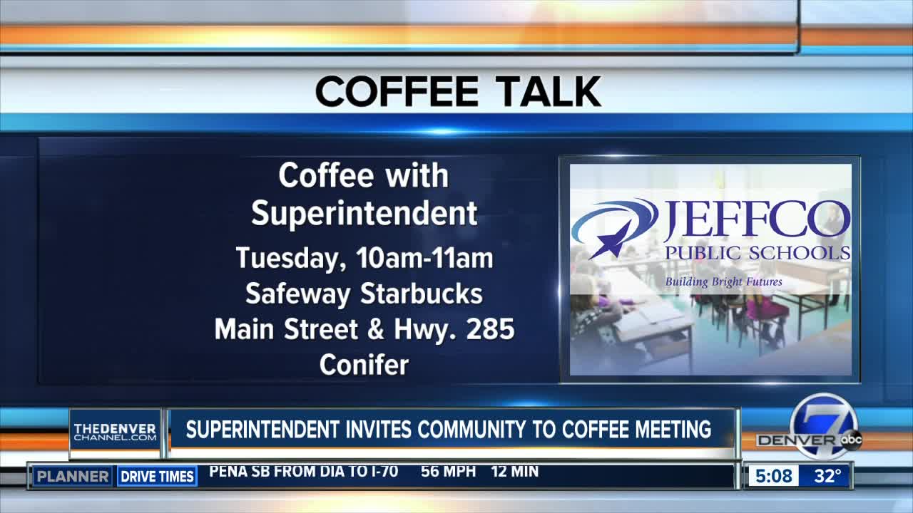 JeffCo Schools superintendent invites community to coffee meeting