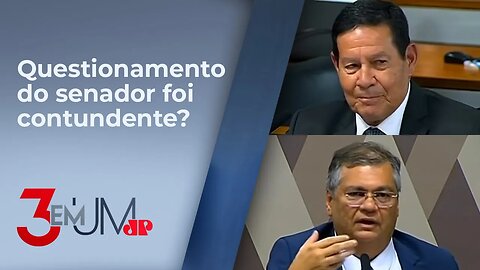 Hamilton Mourão pergunta a Flávio Dino na CCJ do Senado sobre decisões do passado