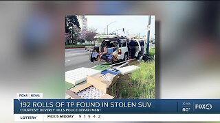 Stolen vehicle in California had a surprise