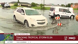 Diplomat Pkwy & Andalusia Blvd blocked off due to flooding in Cape Coral