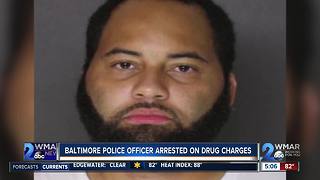 Baltimore police officer arrested on drug charges