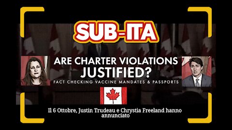 Canada – Violazione della carta dei diritti/ Charter violation [SUB-ITA]